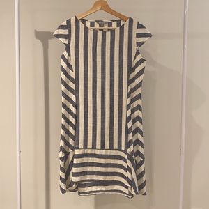 Winners blue and white striped dress!